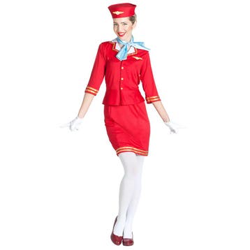Stewardess Kostuum Dames, Verzenden, Nieuw