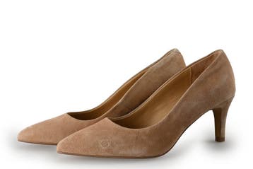 Manfield Pumps in maat 37 Beige, Kleding | Dames, Pumps, Verzenden, Beige, Zo goed als nieuw