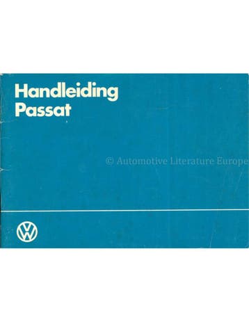 1983 VOLKSWAGEN PASSAT INSTRUCTIEBOEKJE NEDERLANDS