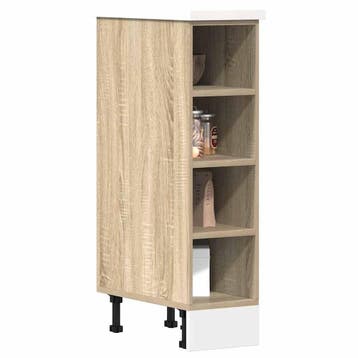 vidaXL Onderkast 20x44,5x81,5 cm bewerkt hout sonoma, Huis en Inrichting, Verzenden, Nieuw