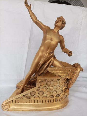 sculptuur, LAurige Victorieux - 47 cm - Brons