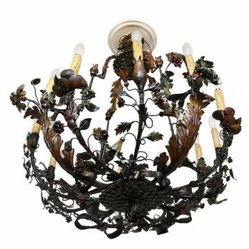 Lampe à suspendre - Fer, Antiquités & Art