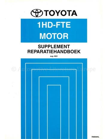 2001 TOYOTA LAND CRUISER 1HD-FTE MOTOR (SUPPLEMENT)