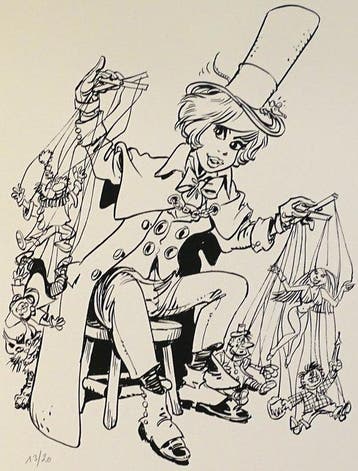 Walthéry, François - 1 Silkscreen - Natacha - Hommage à