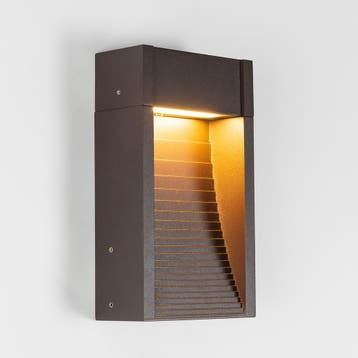 Wandverlichting modern Ridge Muurlamp Zwartbruin, Verzenden, Nieuw