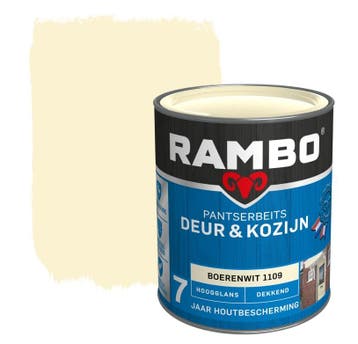 Rambo Pantserbeits Deur & Kozijn Dekkend Boerenwit 1.5L, Verzenden, Nieuw