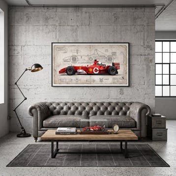 Artxlife - Ferrari F2002 Technical Drawing, Nieuw