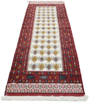 Turkmann Teppich - Vloerkleed - 286 cm - 87 cm - Natuurlijke, Huis en Inrichting, Nieuw