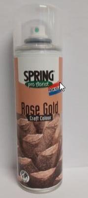 Spring pro Florist Bloemenverfspray Rosé Goud Spray 300 cc, Nieuw