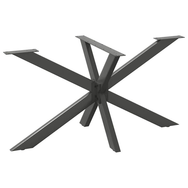 vidaXL Eettafelpoot spider vorm 150x78x(72-73) cm staal, Huis en Inrichting, Tafelonderdelen, Nieuw, Verzenden