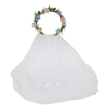 Vrijgezellenfeest Haarband Bride To Be 60cm, Verzenden, Nieuw