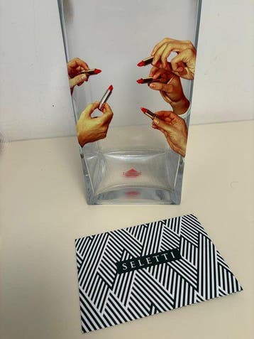 Seletti - Toiletpaper - Vaas - lippenstiften - Glas