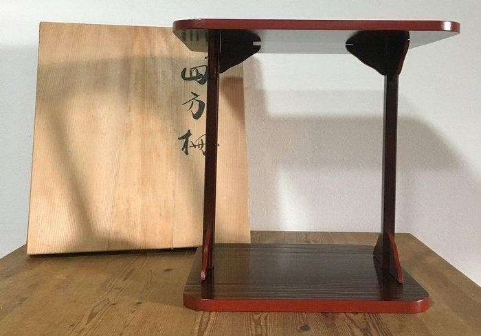 Tea ceremony shelf / Wooden / Japanese Vintage - Beeld Hout, Antiquités & Art, Antiquités | Autres Antiquités