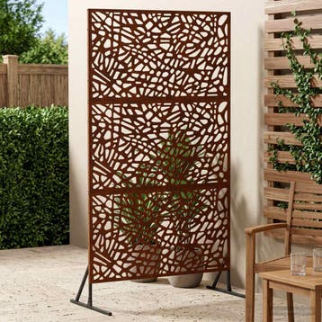 vidaXL Privacyscherm 100 x 50 x 180 cm weervast staal, Verzenden