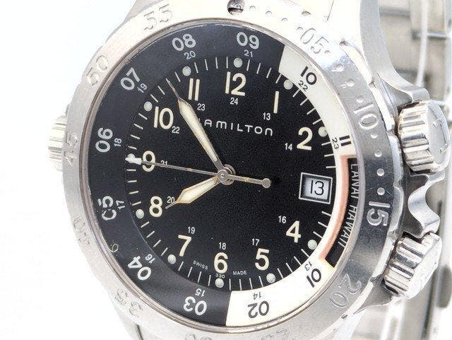 Hamilton - Khaki - H745110 - Heren - 2000-2010, Handtassen en Accessoires, Horloges | Heren