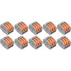 Lasklem Set 10 Stuks - 3 Polig met Klemmetjes voor LED Toebe, Doe-het-zelf en Bouw, Verzenden, Nieuw