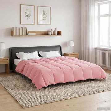 vidaXL Volledig Jaar Dekbed 200 x 240 cm 4 seizoenen Roze, Verzenden