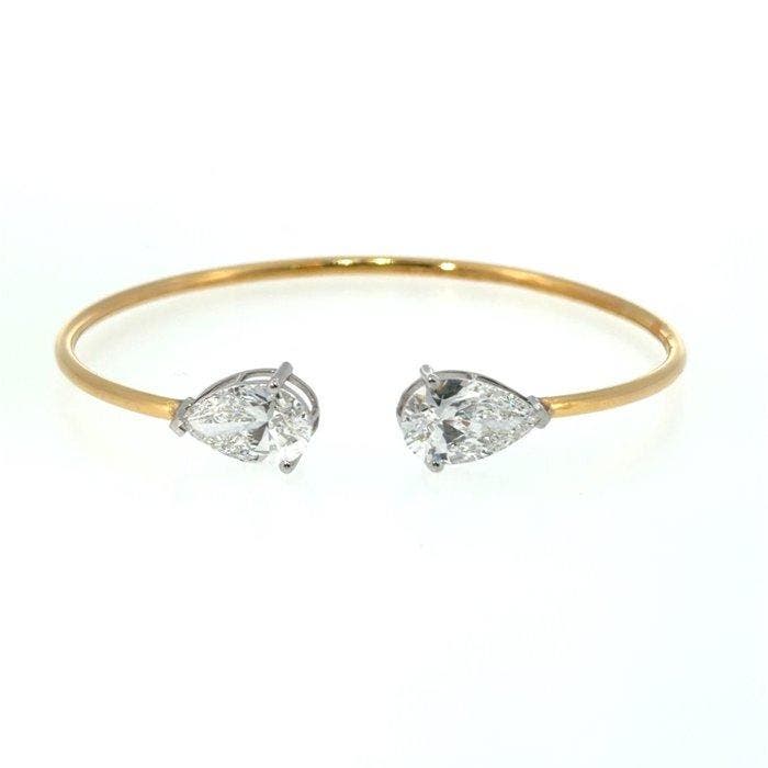 Armband - 14 karaat Geel goud - 5.10ct. tw. Diamant, Bijoux, Sacs & Beauté, Bracelets