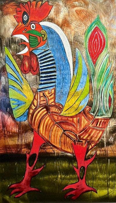 V. Cox - Cocorocó - III, Antiek en Kunst, Kunst | Designobjecten