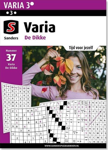 Sanders Puzzelboek Varia 3* De Dikke, editie 37, Verzenden, Nieuw
