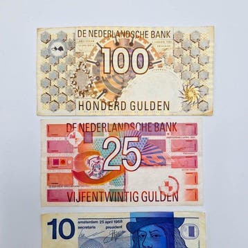 Pays-Bas. - 4 Banknotes - 1968/1992 - PL23, PL47, PL105,, Postzegels en Munten, Bankbiljetten | Europa | Niet-Eurobiljetten