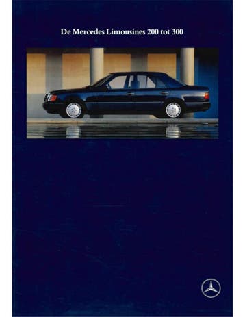 1990 MERCEDES BENZ E KLASSE SEDAN BROCHURE NEDERLANDS, Ophalen of Verzenden, Nieuw