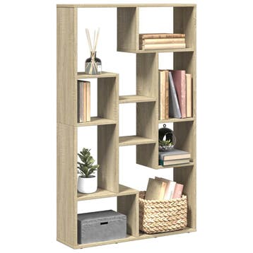 vidaXL Boekenkast 72x20x120,5 cm bewerkt hout sonoma, Verzenden