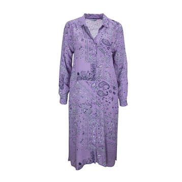 Frogbox • paarse blouse jurk • 36, Princess goes Hollywood, Verzenden, Paars, Nieuw