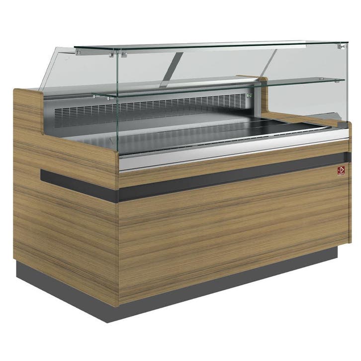 Gekoelde uitstaltoonbank EN & GN, lage ruit , geventileerd,, Articles professionnels, Horeca | Équipement de cuisine, Envoi