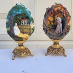 Œuf Fabergé - 2 Bijoux de la Maison Fabergé dans lOeuf du