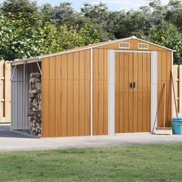 vidaXL Tuinschuur 277x192,5x179 cm gegalvaniseerd staal, Verzenden, Nieuw