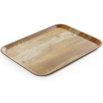 Dienblad | Melamine | Houtlook | Antislip | Stapelbaar |, Verzenden, Nieuw in verpakking