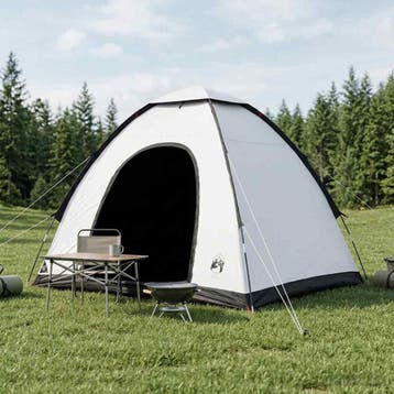 vidaXL Kamperen tent 2-persoons Wit Blackout Acier P/Taffeta, Verzenden, Nieuw