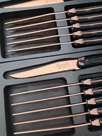 Laguiole - 12x Steak Knives - Copper Red - Style de -