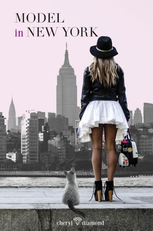Model in New York 9789081959636 Cheryl Diamond, Boeken, Romans, Zo goed als nieuw, Verzenden