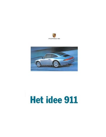 1997 PORSCHE 911 CARRERA | TARGA | TURBO HARDCOVER BROCHURE