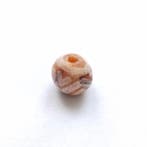 Anciennes Birmanie, États Pyu Agate gravée Perle ronde XS