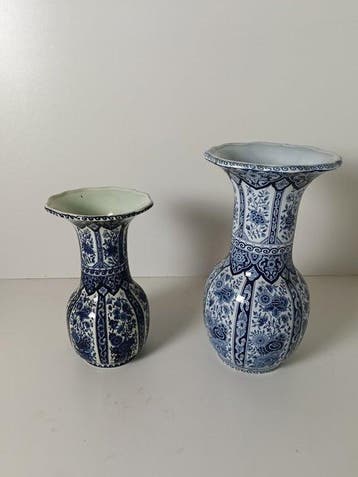 Boch Belgium Delfts - Vase - Faïence, Antiquités & Art