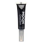 Moon Creations Face Paint with Brush Applicator Black 15ml, Verzenden, Nieuw
