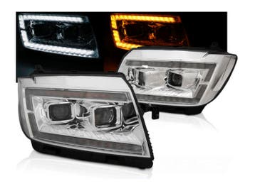 LEDTube koplampen Chrome knipperlicht, Auto-onderdelen, Verzenden, Nieuw, Volkswagen