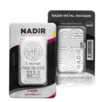 1 Troy Ounce - Zilver .999 - 1 oz Nadir 999 Fine Silver Bar