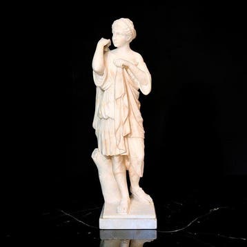 Beeld, Diana di Gabi - 62 cm - Albast