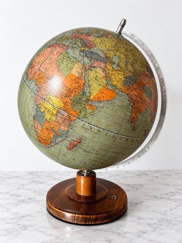 Terrestrial table globe - Rare WWII German Reich – Dietrich