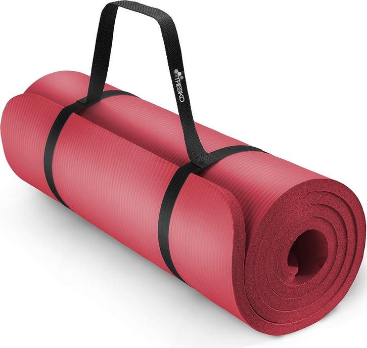 Yogamat - Fitness mat - Sportmat - Yoga mat extra dik - 185x, Sports & Fitness, Yoga & Pilates, Envoi