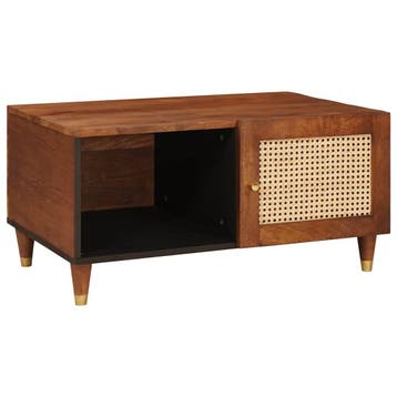 vidaXL Salontafel 80 x 50 x 40 cm Massief Mango Hout, Huis en Inrichting, Tafels | Salontafels, Verzenden, Nieuw