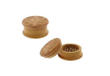 Wood Kruidengrinder Leaf Ø55 mm, Verzenden