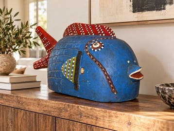 Poisson - sculptuur - Bozo - Mali (Zonder minimumprijs)