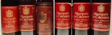 1970, 1981, 1998 (x2), 2000 Marqués de Cáceres, Crianza &, Verzamelen, Nieuw