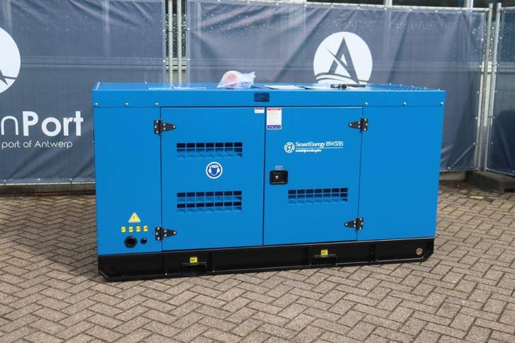 Veiling: Generator SmartEnergy BW55S Diesel 2026 50kVA Nieuw, Articles professionnels, Machines & Construction | Générateurs, Enlèvement