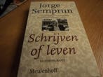 Schrijven of leven 9789029049955 J. Semprun, Verzenden, Gelezen, J. Semprun